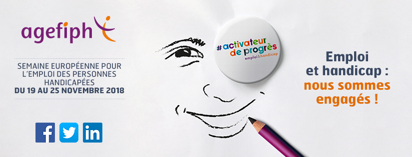 Bannière Agefiph illustrant la démarche "Activateur de progrès"