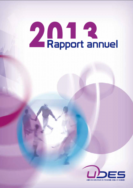 Couverture du rapport annuel 2013 de l'UDES